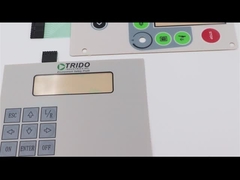 Telclado numérico de encargo de la membrana del interruptor de membrana de ROHS FPC con el botón plano